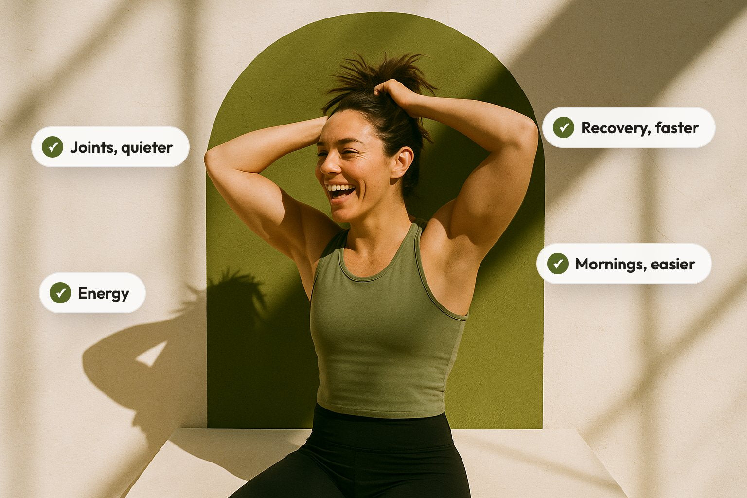 Joints quieter, recovery faster